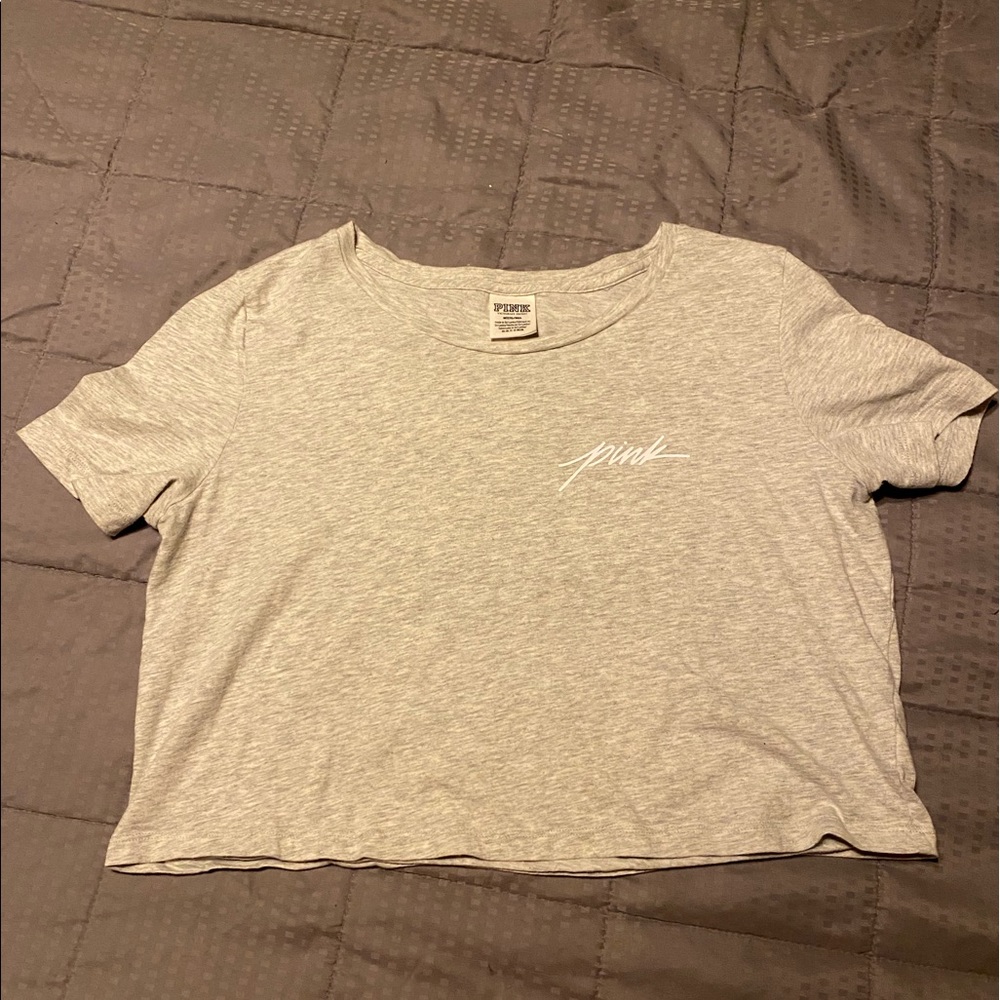 PINK cropped tee
